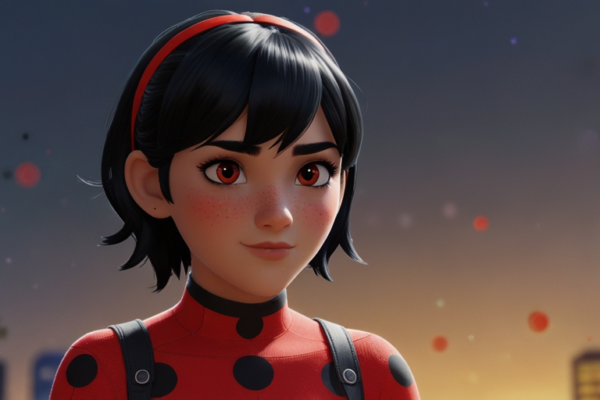 Black Black with Red Dots Miraculous Ladybug GIF