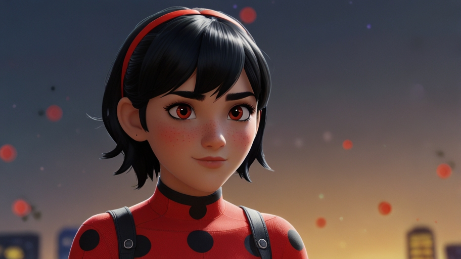 Black Black with Red Dots Miraculous Ladybug GIF